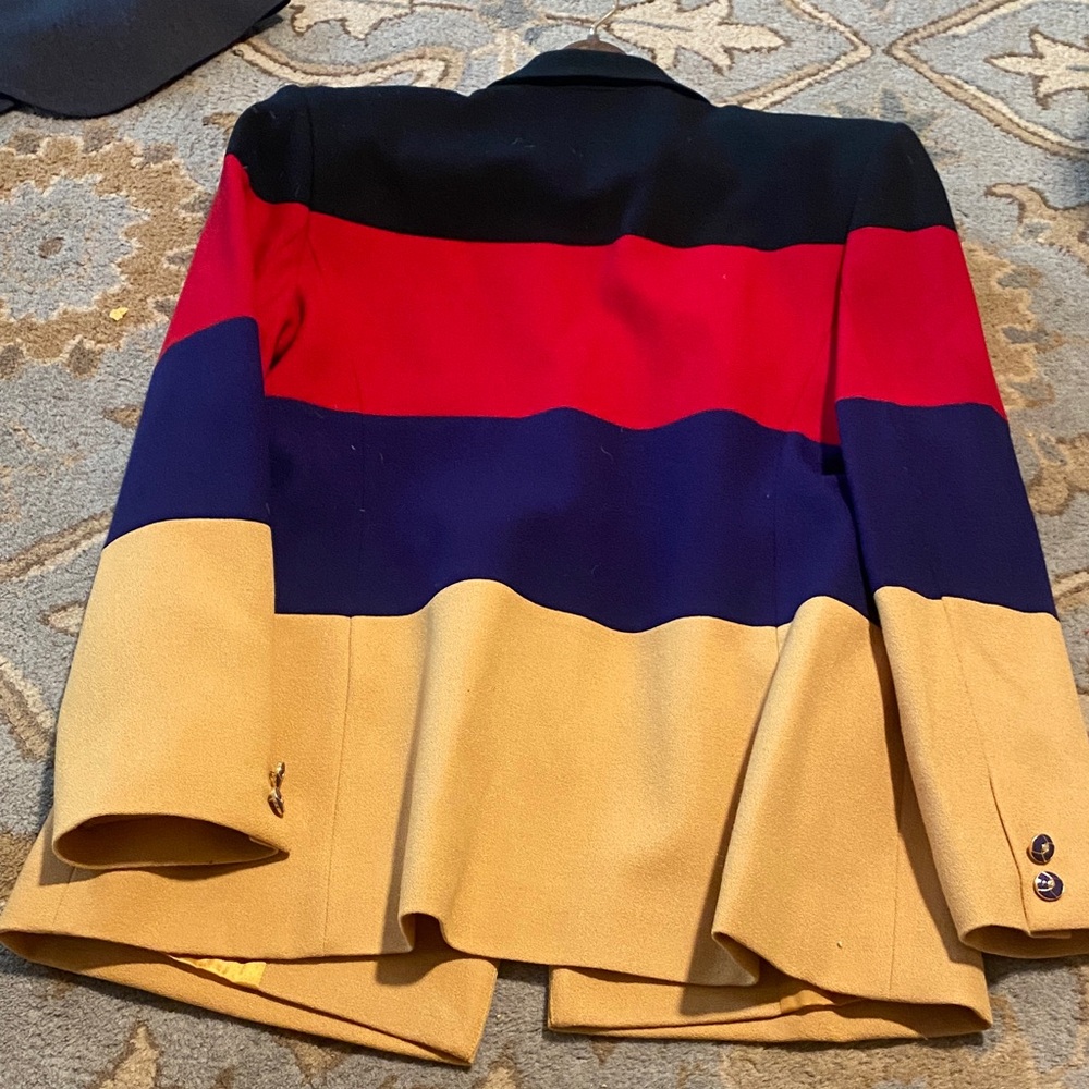 Vintage Lilli Anne Colorblock Women's Blazer 10 P ? Medium? $100 - Picture 8 of 8